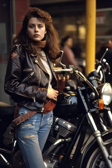 Women 90's Fashion 2 Café-Schott-Racer leather jackets